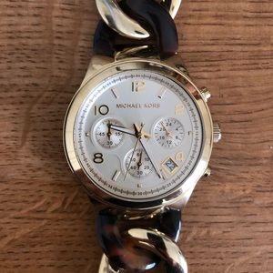 Tortoise Shell Michael Kors Watch